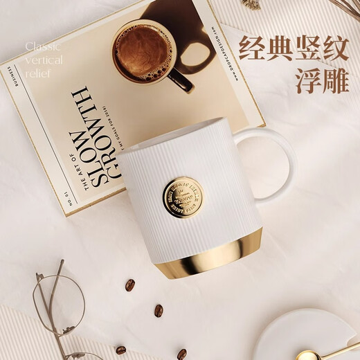Vanow高档保温杯女士定制礼盒毕业礼物教师节礼品送老师闺蜜生日礼物杯 暖杏白-316不锈钢【红礼盒】