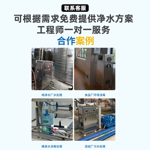 Feili ozone generator industrial pure water treatment water plant pipeline water-cooled disinfection machine high concentration rapid disinfection and algae removal A series 8100A 1000
