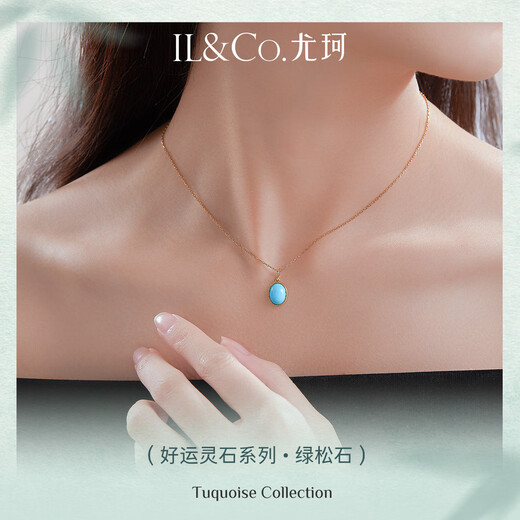 IL&CO Youke Turquoise Necklace Necklace Women's Light Luxury Fashion Chinese Valentine's Day Gift for Girlfriend and Wife