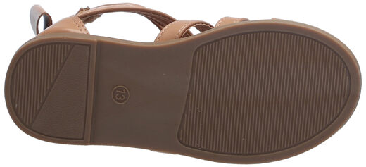 YOKI Girls Gladiator Fisherman Sandals Natural 1 Little Kid