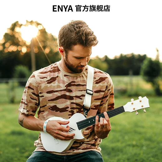 
Enya [New Product]] Novau Carbon Fiber Ukulele 23-inch Beginners' Small Guitar for Men Children 23-inch-Sakura Powder + Luxury Accessories Bag + 3 Months