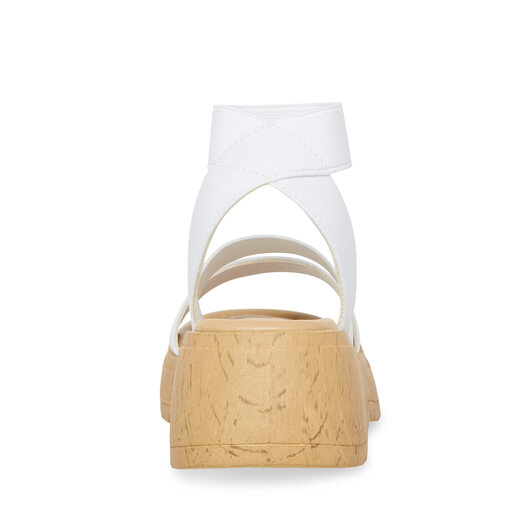 Steve Madden Girls' Shoes Unisex Sammie Sandals, White White 1 Little Kid