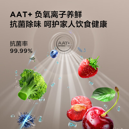 TCL 323L French multi-door refrigerator dual frequency conversion first-class energy efficiency air-cooled frost-free 33 decibel bass smart variable temperature household refrigerator R323V7-D national subsidy