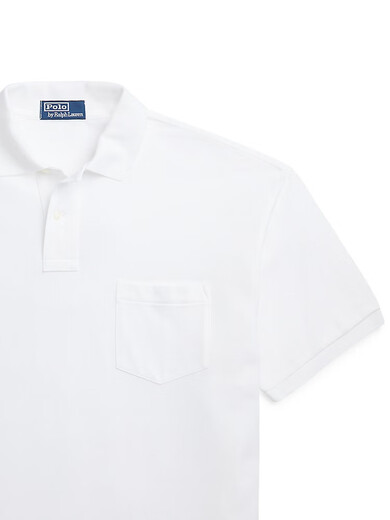 Polo Ralph Lauren Men's Clothing Classic Large Cotton Mesh Polo Shirt RL16859 100-White L XS