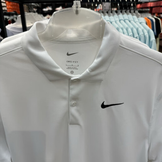 Nike (Nike) Polo Camisa de polo para hombres Camiseta de solapa de verano de manga rápida Tennis Sportswear Casual Top White FN3895-100 Pure Algodón de algodón Genuino M 120-130Jin [Jin equivale a 0.5 kg]