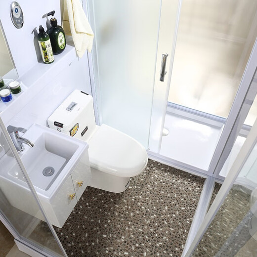 CleanDell integrated shower room bathroom bathroom dry and wet separation integrated shower room partition with toilet front door 190*120*220 (left) without steam