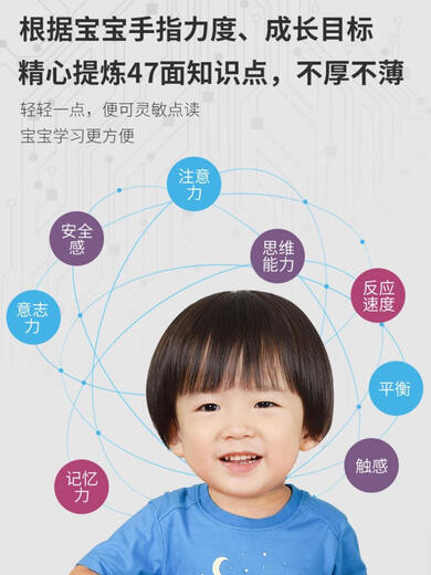 沐钦幼儿童早教挂图本手指点读发声书宝宝中英文有声读物点读笔学习机 大本-升级充电版43面3600+