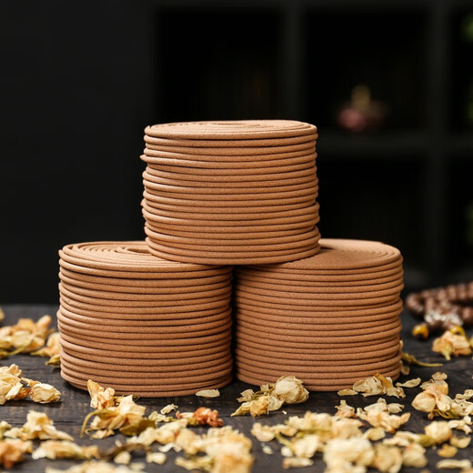 Qingfan 120 trays of sandalwood, mugwort, agarwood, home indoor incense, toilet deodorization and deodorization, 120 trays/barrel, six-flavor mix + incense burner