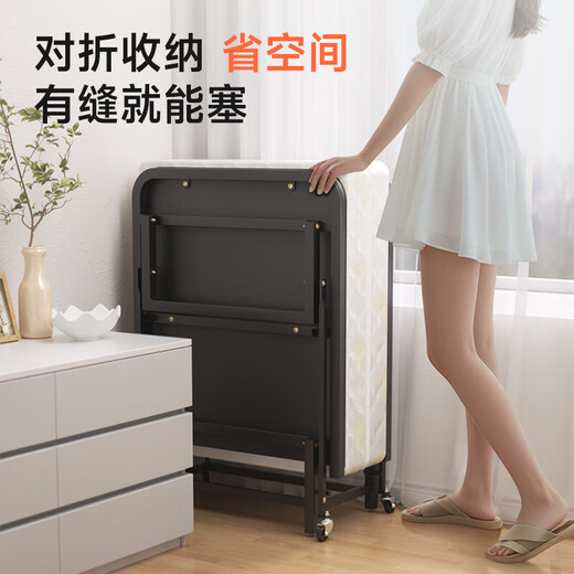 稳纳折叠床单人办公室午休床家用简易月嫂加厚海绵床酒店午睡陪护神器 4cm床垫丨190*60*35海绵床 双折