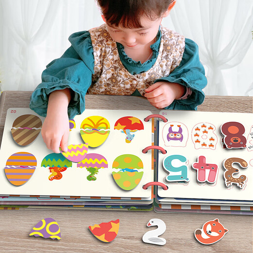 Wangfeng Baby reißen Buch Aufklärungsbücher Ruhige Hand reißen Buch frühes Unterrichten von Klettverschluss und Einfügen von Kinderspielzeug für Kinder 3-6 Jahre alte Erleuchtungsmodell [Spielen ohne Operation, wenn Sie es bekommen]