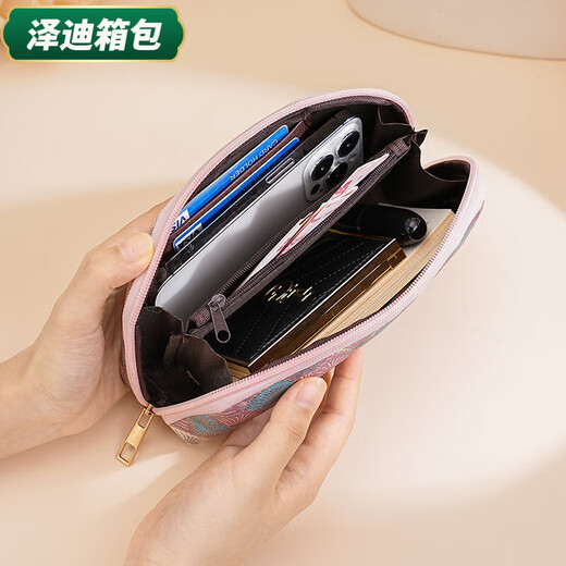 Yunluo Chinese Valentine's Day Women's Clutch Bag Fashion Casual Women's Bag Shell Bag Mobile Coin Purse Handbag Small Bag Pink