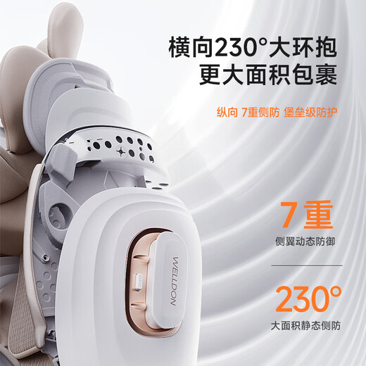 Welldon [Dad Scandal] Smart LUX Child Safety Seat 0-7 years old isize intelligent ventilation AI voice rotation