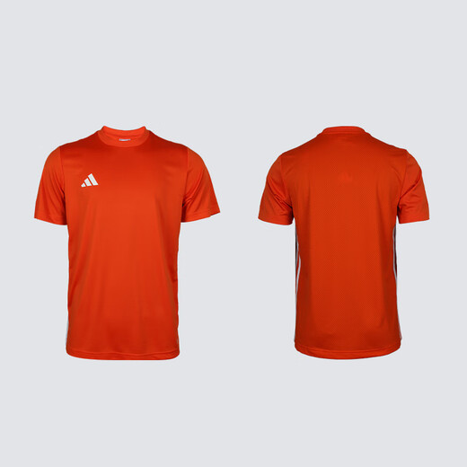 阿迪达斯小李子ADIDAS阿迪达斯足球运动比赛训练组队短袖球衣成人男JW9922 橙黄色JW9922 S 125-140斤