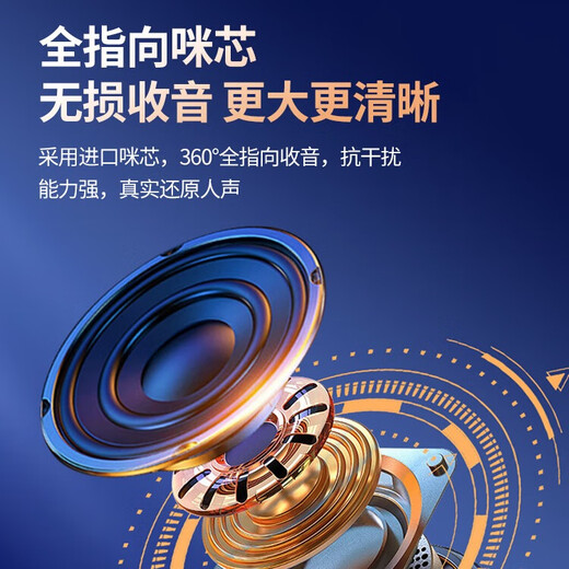 Fashion tribal radio microphone wireless lavalier microphone supports mobile phones, cameras, computers, tablets, Bee live recording equipment, Douyin short video shooting, karaoke noise reduction wireless microphone, Apple interface, Apple 14 and below, one-to-one