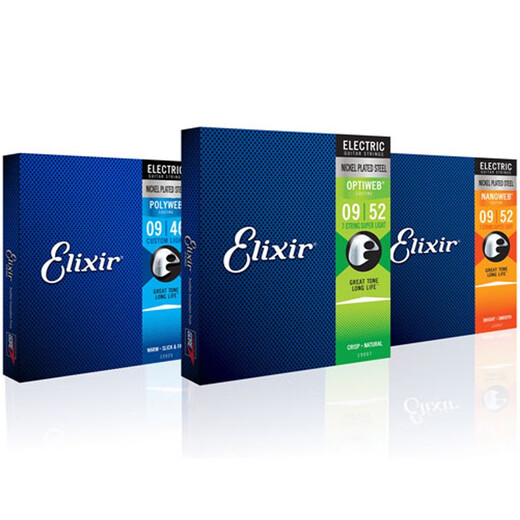 ELIXIR-U-RUST-MOSATION Elektrikgitarrenschnur Nanoweweb 10-46 12052 12002 12102 11-49 Ultra-dünner Beschichtung