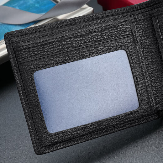Jinlilai portefeuille cadeau de mode Clip de billette pour hommes de la mode portefeuille court portefeuille horizontal cadeau pour papa