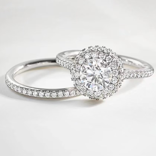 Shaoyu Harry Winston Harry Winston diamond ring TheOne platinum couple wedding ring diamond ring 1 carat diamond ring D VVS level