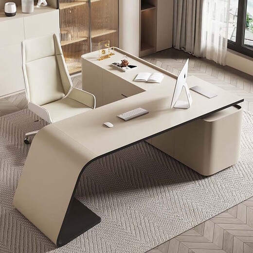 Painted light luxury boss table modern minimalist design office desk and chair living room office desk bedroom study desk custom color size consultation customer service