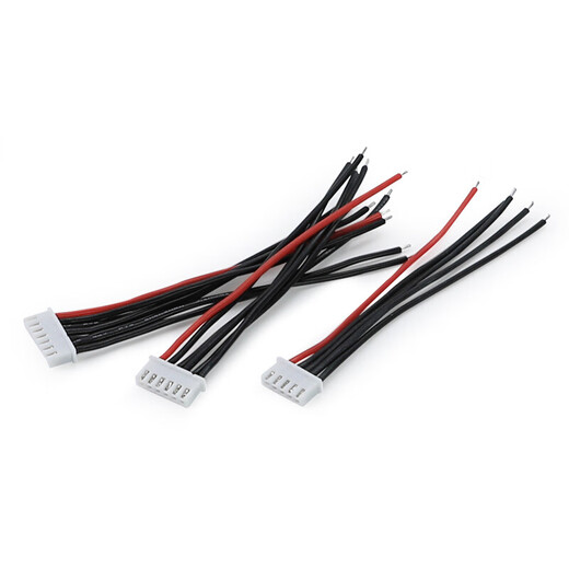 Huijun Model Friends DIY Accessories Model Aircraft Lithium Battery Balanced Charging Plug Cable with No. 22 Silicone Cable 4s (Five Wires) 10cm Long