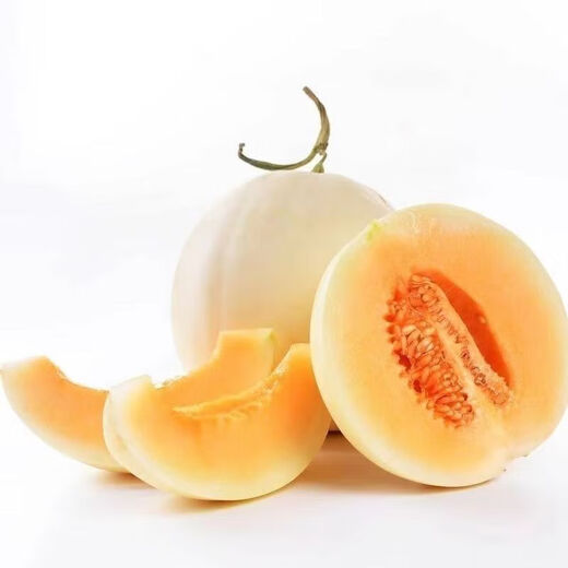 White sand honey melon seeds rock sugar melon seeds cantaloupe seeds spring, summer, autumn and winter balcony potted vegetables A pack of white sand honey melon seeds