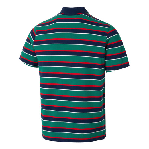 耐克（NIKE）polo衫男装夏季纯棉透气舒适翻领休闲条纹上衣跑步运动服男子短袖 FN3897-410 L /175/92A
