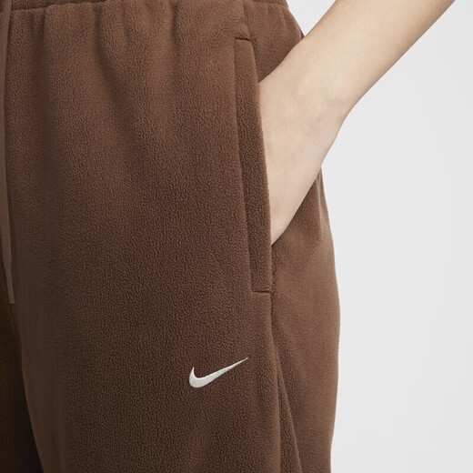 Nike (Nike) Hosen für die Frühlings- und Herbstsporthosen für Frauen losen Jogginghosen Nahaufnahme warmes Fleece Casual Hosen HQ4877-259 Kakao Brown S