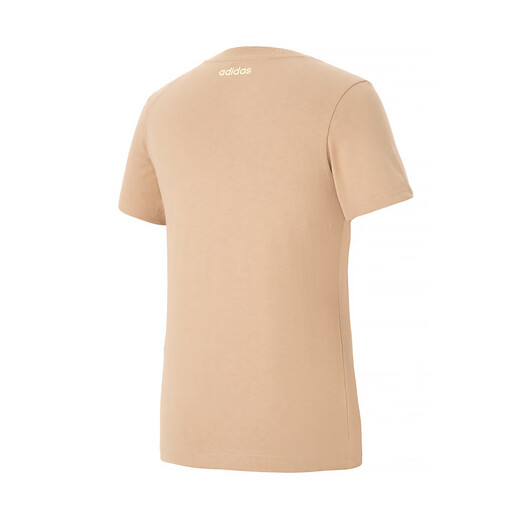 Adidas Femme Summer Souffer et confortable Sports décontractés extérieurs Pur Coton T-shirt à manches courtes KE6196 Couleur de sable chaud 2xl