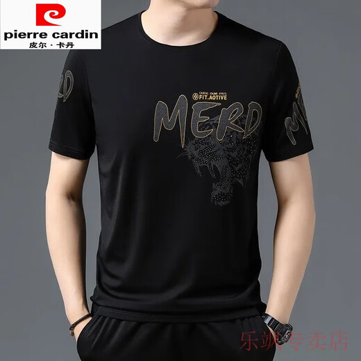 皮尔卡丹（pierre cardin）夏季新款冰丝短袖T恤男士韩版潮流青春流行帅气凉爽透气爆款半袖 白色##733 S 165/84A 推荐90-115斤
