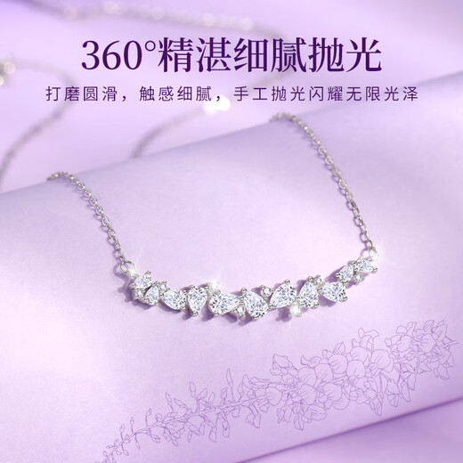 Manhe S999 Pure Silver Wisteria Flower Necklace for Women 2025 New Pendant Jewelry Wife Birthday Gift for Girlfriend