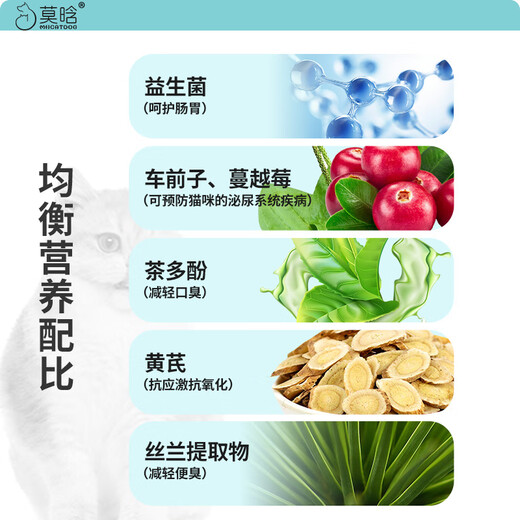 Mohan Enzymatic Cat Food 20Jin Jin is equal to 0.5kg, full price, full-term, grain-free fresh meat, Maine Ragdoll British Shorthair Probiotic High Protein Natural 10kg 1 pack (10kg) Enzymatic Cat Food (10kg free 50g trial pack 1 bag)