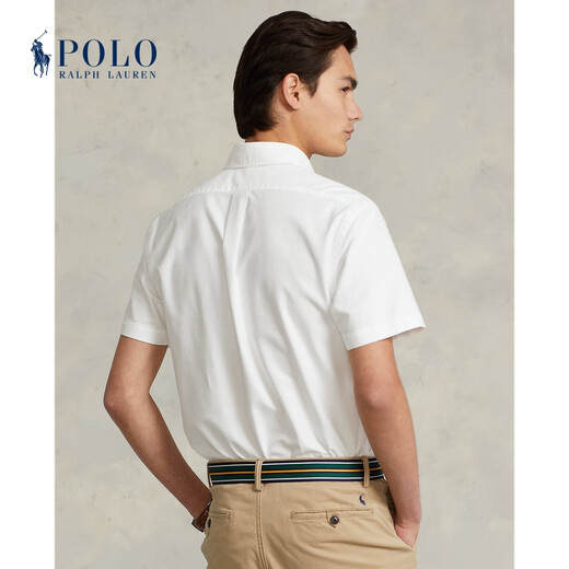 Ralph Lauren (Ralph Lauren) Ralph Lauren/Ralph Lauren Men's Classic Style Oxford Camisa de manga corta RL11969 Ropa de primavera de 100 blancos XS