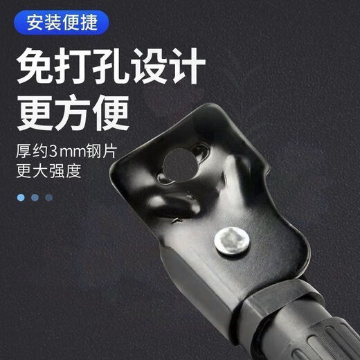 儿童自行车脚撑支架单车弹簧小孩14寸平衡车16寸车撑停车架撑脚架 16寸圆孔脚撑