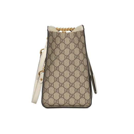 古驰（GUCCI）【618】Padlock系列GG肩背包女包送女友礼物 米色/乌木色白边479197KHNKG9761
