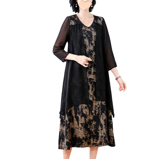 Vestido madre de Pushui Fangfang Summer suelto de moda de moda