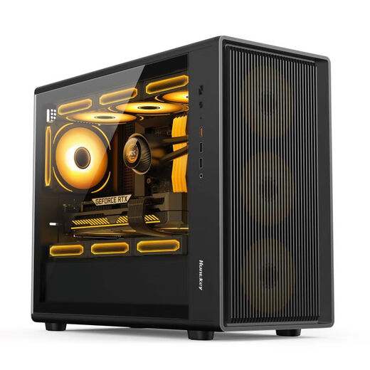 PC boss AMD Ryzen R7-9700X high-performance assembly computer Designer graphics workstation E-sports game console Business office Desktop with wireless WIFI RTX5060Ti-16G E-sports live broadcast Smooth gaming experience 32G DDR5 memory + 2TB solid state drive