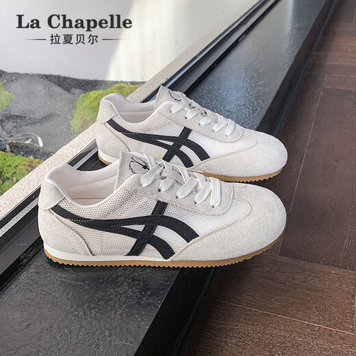 La Chapelle Frauenschuhe für Sommer Neues atmungsaktives Mesh Design Deutsche Trainingschuhe für Frauen Outdoor Sport Nicht-Schlupf-Freizeit-Frauenschuhe Schwarzer Reis LA-XZX2215TW 37