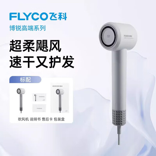 POREE Feike POREE high-speed hair dryer household negative ion hair care high wind quick-drying hair dryer birthday gift Feike POREE PH1652 high-speed hair dryer space gray