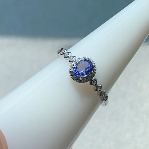 ZHIO Baojingyuan natural high-quality tanzanite s925 sterling silver ring is light, luxurious and simple, a holiday gift for your best friend and girlfriend, style 12
