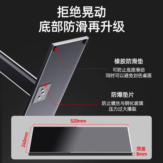 Heptagonal plate TV stand 32-55 inches, punch-free desktop TV stand, universal desktop monitor stand, TV hanger, dual-purpose adapter, Hisense, Samsung, Sharp, Konka TCL