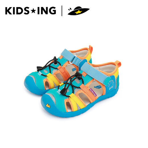 Kids.ing Kedi Star children's river tracing shoes sandals summer new boys and girls Baotou sports beach shoes blue 28 suitable for foot length 17.1-17.7cm