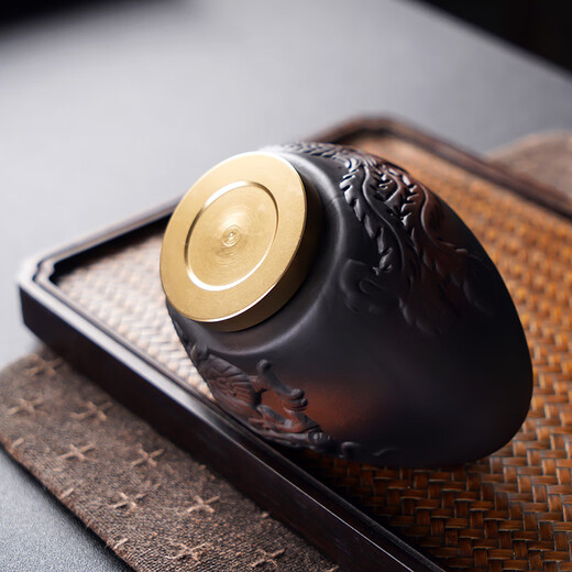 Haofeng original mine purple pottery cover tea pet ornaments 2025 new complete tea set set purple sand handmade Mid-Autumn Festival gift purple pottery ingot tea pet simple decoration