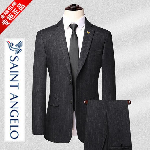 Angel Bird Men's Suit Suit New Business Casual Thick Suit Wool Wedding Groomsmen Dress Jacket Men 200A Pants Please leave a message for the size and waist size M 170 Recommended 100-120 Jin Jin is equal to 0.5 kg