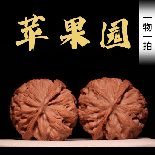 DR-FLVVS南疆石核桃文玩苹果园狮子头门头沟老树矮桩闷尖球体把玩非四座楼 16763【44大肚子苹果园】