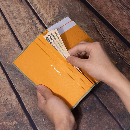 Hanatora Huahu Bolsa de billetera larga japonesa Bolsa de cuero de cuero genuino Hombres y mujeres NUEVOS GRAN CAPLACIÓN GRANDE GRIS