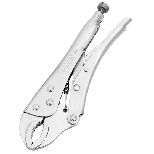 Deli round mouth powerful pliers Japanese style round mouth bladed clamping fixed pliers powerful pliers holding pliers 10 inches DL2001