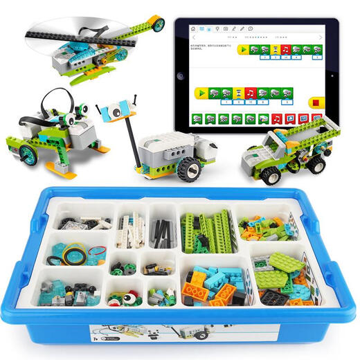 WEDO2.0 Programmierroboter Baustein Set 45300 Unterricht AIDS Scratch3.0 Montage Kinderspielzeug [Karten -Swipe -Programmierversion] Neue Karten -Swipe -Programmierversion WEDO2.0 SET 10