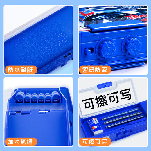 Aseblarm Transformers Password Lock Pencil Boys Cool Multifunctional High-Tech Pencil Box for Boys Primary School Students for First Grade Smart Pencil Box New Advanced Pencil Box [New Upgrade] Password Model YTF9920-Unicorn