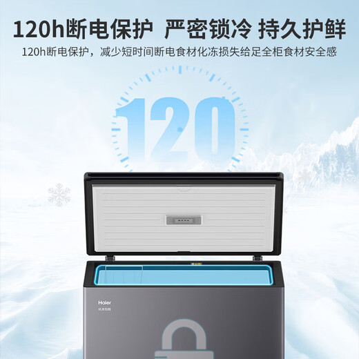 Haier freezer household large-capacity refrigeration and freezing dual-purpose one-click conversion to commercial full freezing defrost small freezer ultra-low temperature quick freezing 300/400/500 liters or more upgraded frost reduction -35 deep freezing 253L