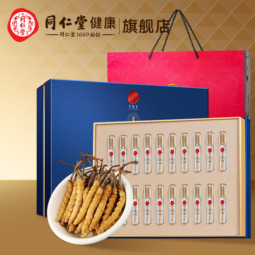 Tongrentang Brand Beijing Tongrentang Cordyceps Cordyceps Gift Box Высококачественный питание подарок подарки подарки 1 Box 4G [Fuyun Gift Box] Около 5 палочек/грамм около 20 палочек