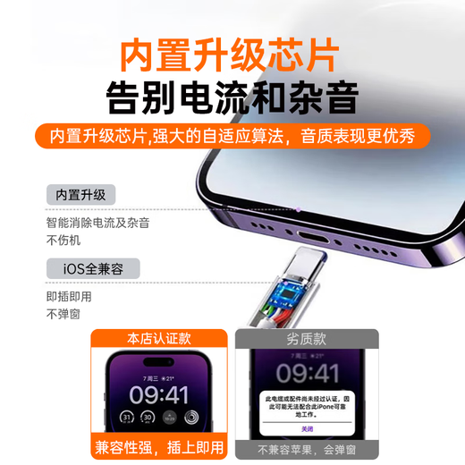 WITGOER 2025 new model丨Brand direct sales wired headset lightning interface suitable for Apple 13/14/12/11/iphone/promax tablet ipad games